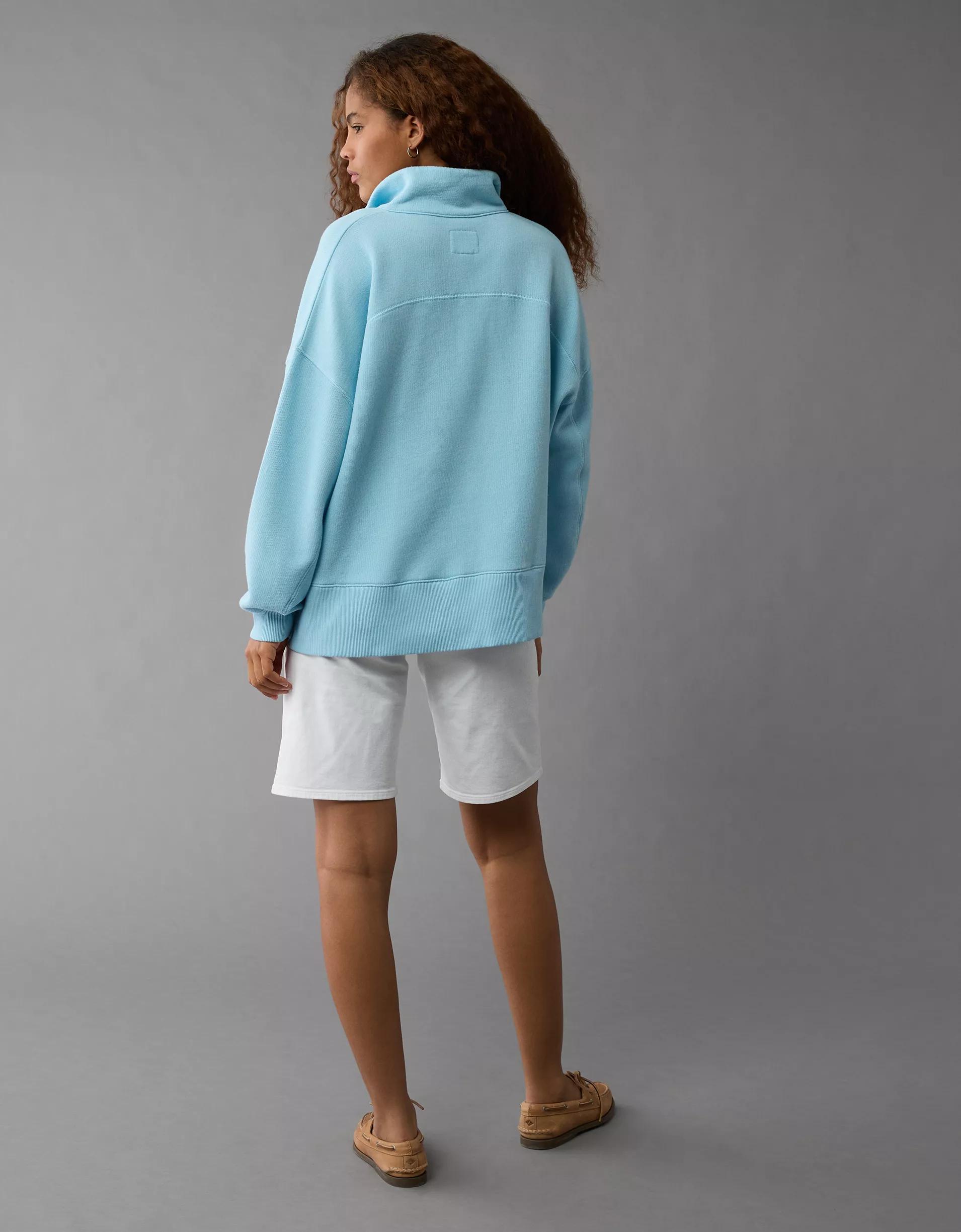AE Big Hug Henley Sweatshirt Product Image