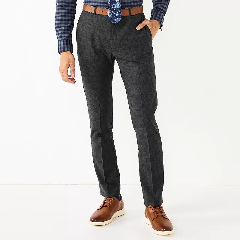 Men's Apt. 9® Premier Flex Performance Extra-Slim Washable Suit Pants, Size: 30 X 32, Grey Product Image