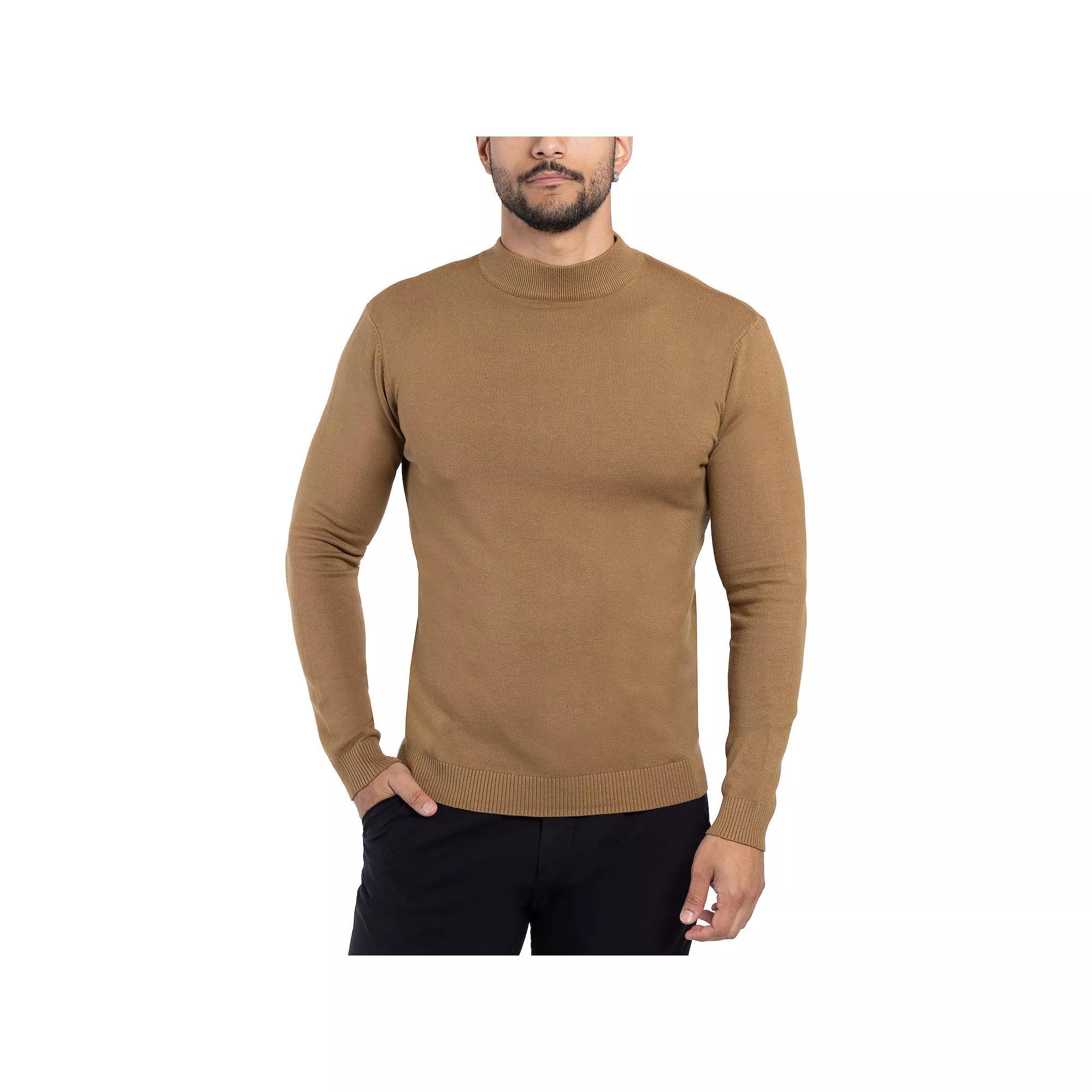 Men's Xray Regular-Fit Mockneck Sweater, Size: 3XL, Brown Product Image