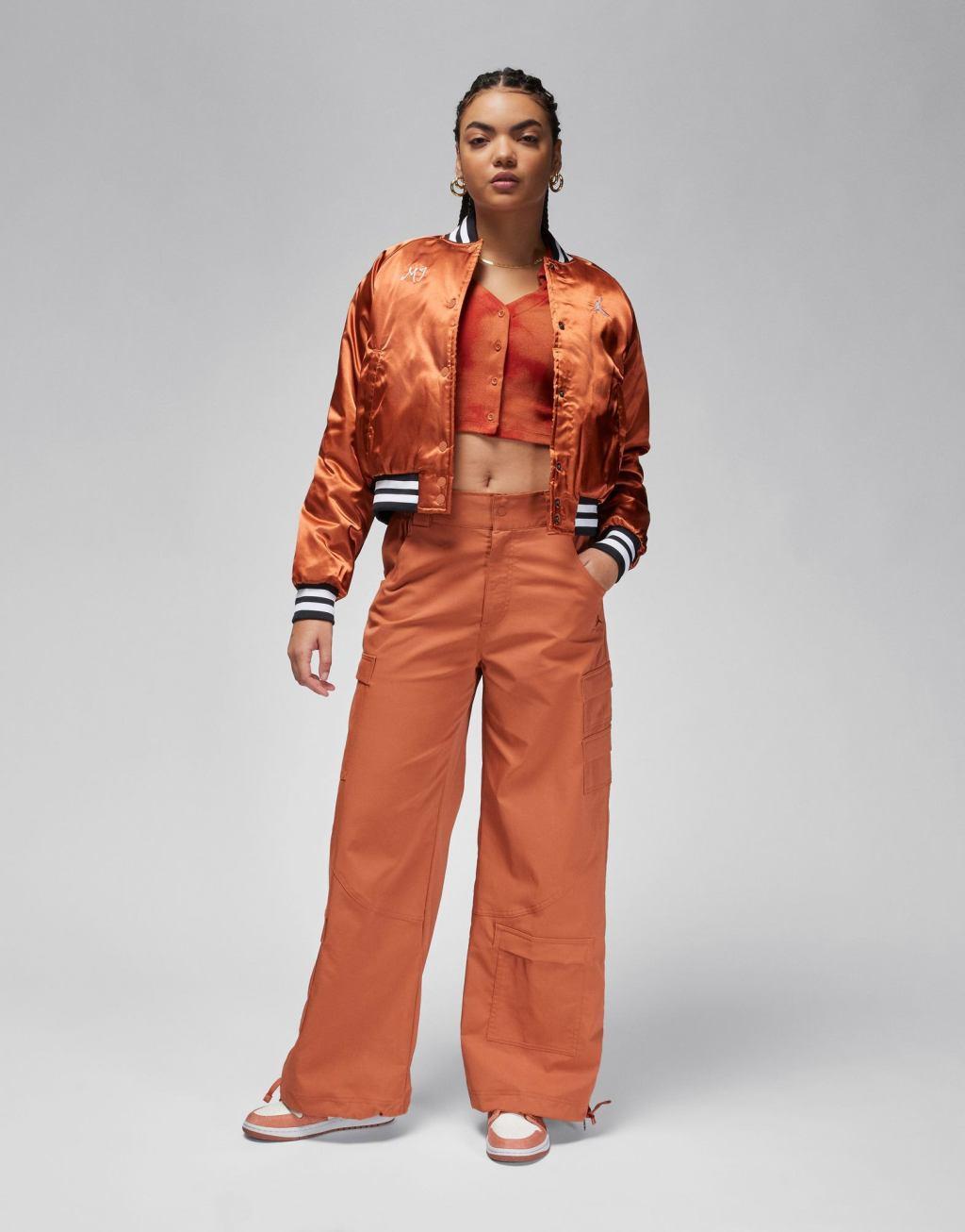 Jordan Womens Jordan Varsity Jacket - Womens Dusty Peach Product Image