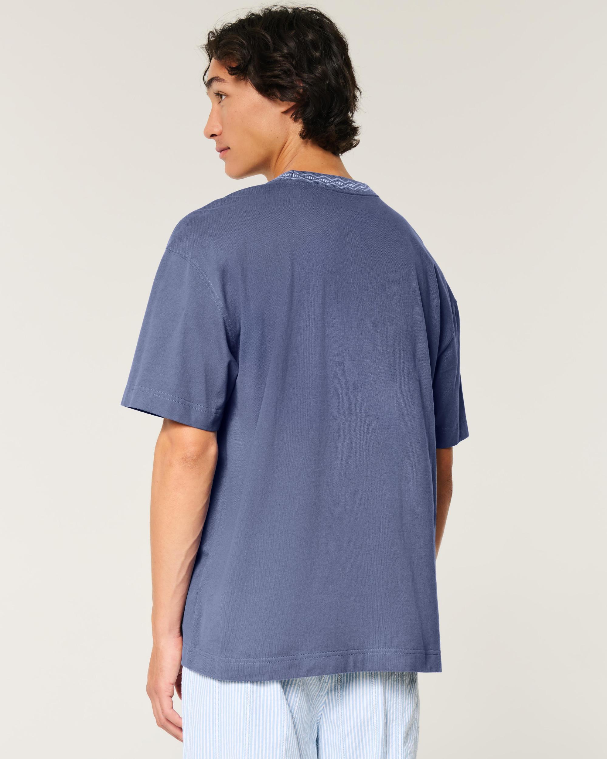 Boxy Heavyweight Pattern Crew T-Shirt Product Image