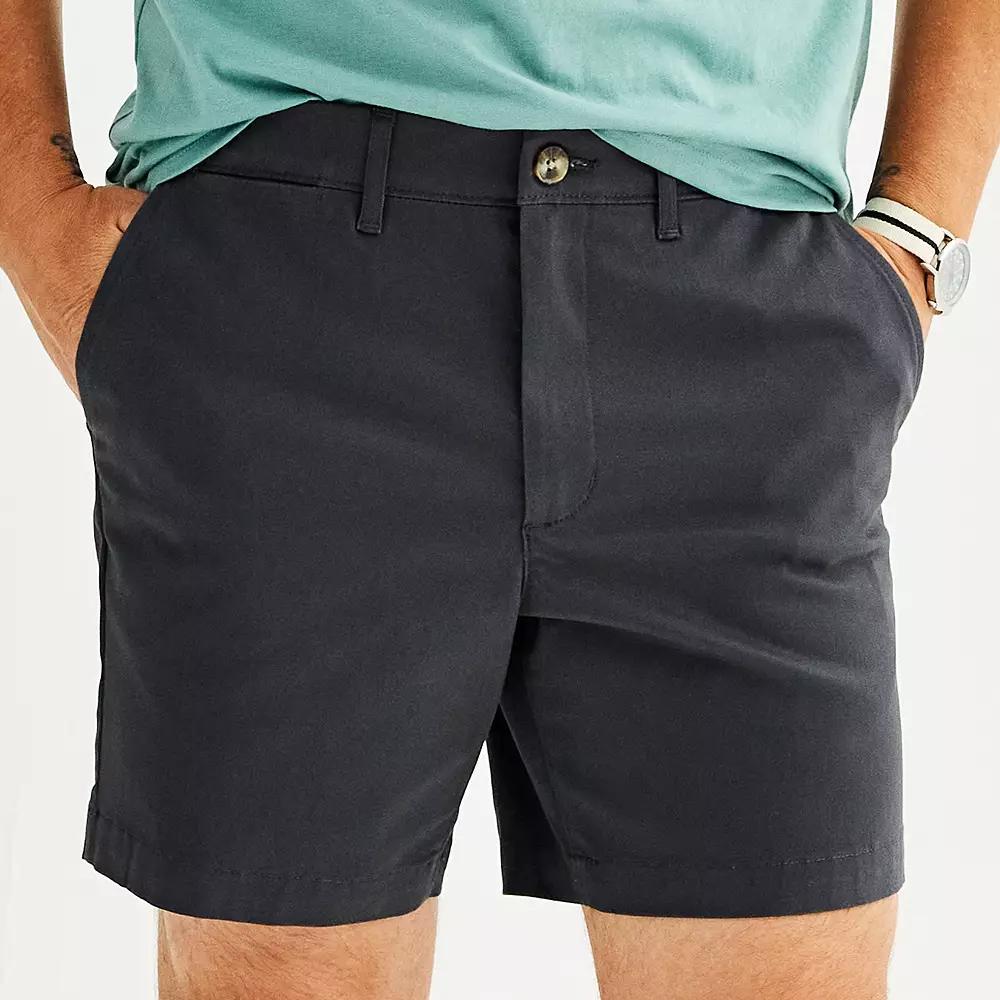 Men's Sonoma Goods For Life® 7" Flexwear Flat Front Shorts, Size: 42 7 IN, Dark Green Product Image