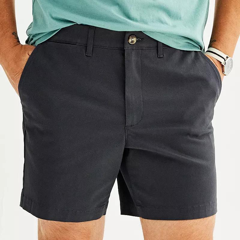 Men's Sonoma Goods For Life® 7" Flexwear Flat Front Shorts, Size: 42 7 IN, Dark Green Product Image