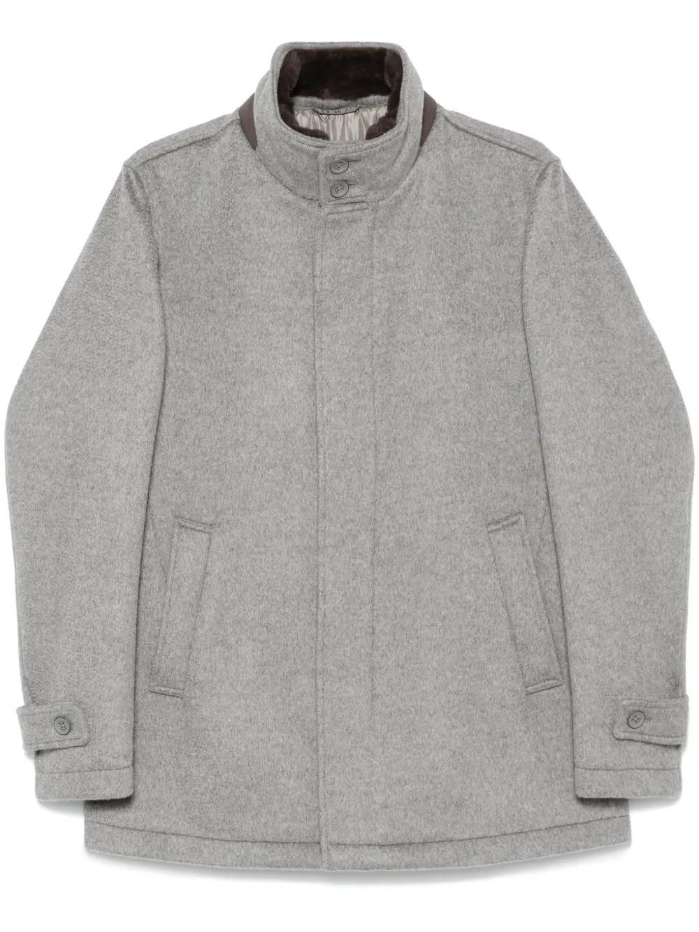 HERNO Cashmere Jacket In Gray Product Image