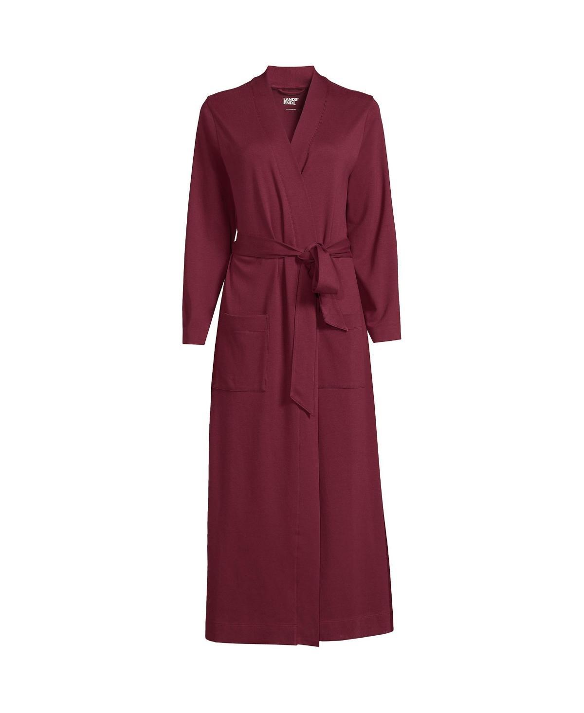 Petite Lands End Cotton Wrap Robe, Womens Product Image