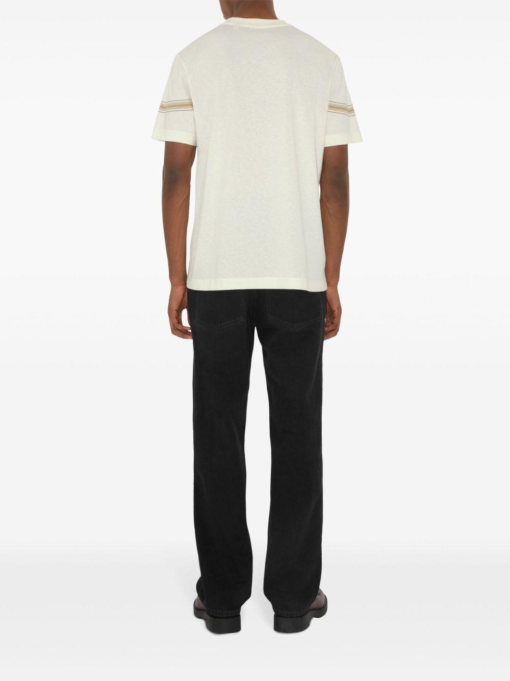striped cotton T-shirt Product Image