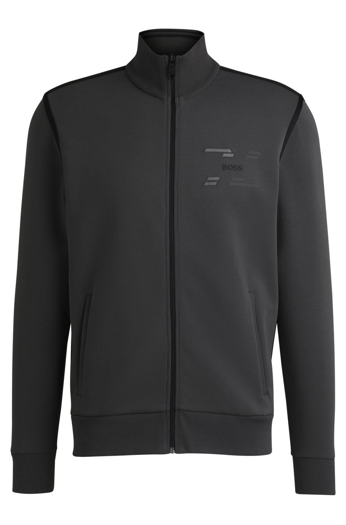 Zip-up sweatshirt with logo artwork Product Image