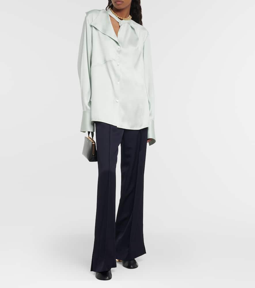 JIL SANDER High-rise Straight-leg Pants In Dark Navy Product Image