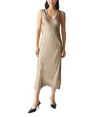 Michael Stars Randi V-Neck Midi (Nocturnal) Women's Dress Product Image