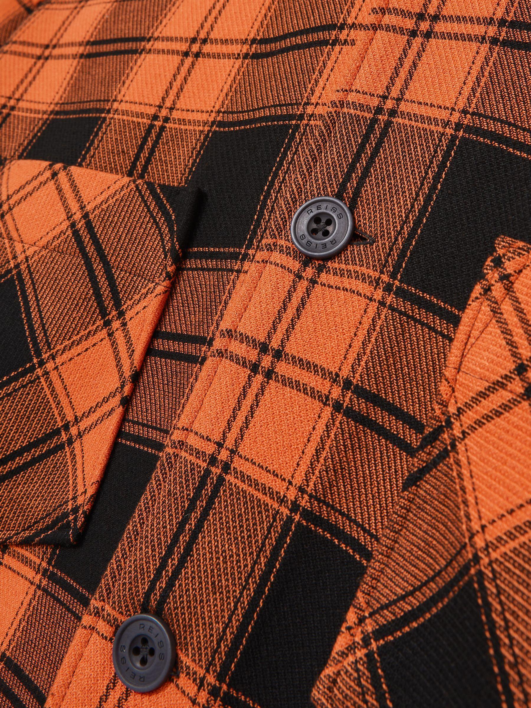 McLaren F1 Team Check Logo Overshirt in Papaya Orange/Black Product Image