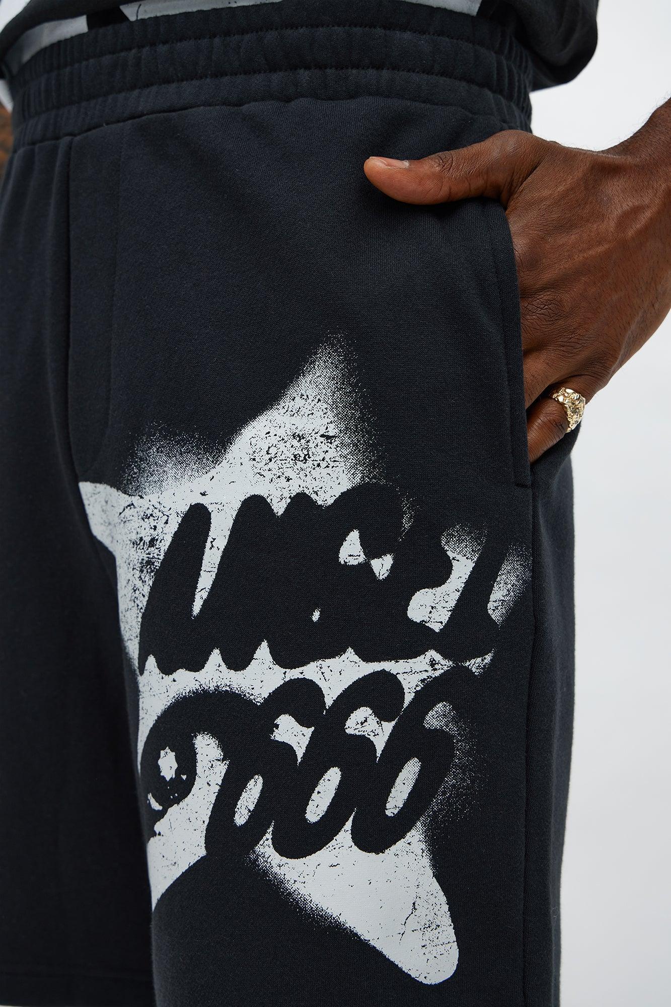 Angel Star 666 Sweatshort - Black Product Image