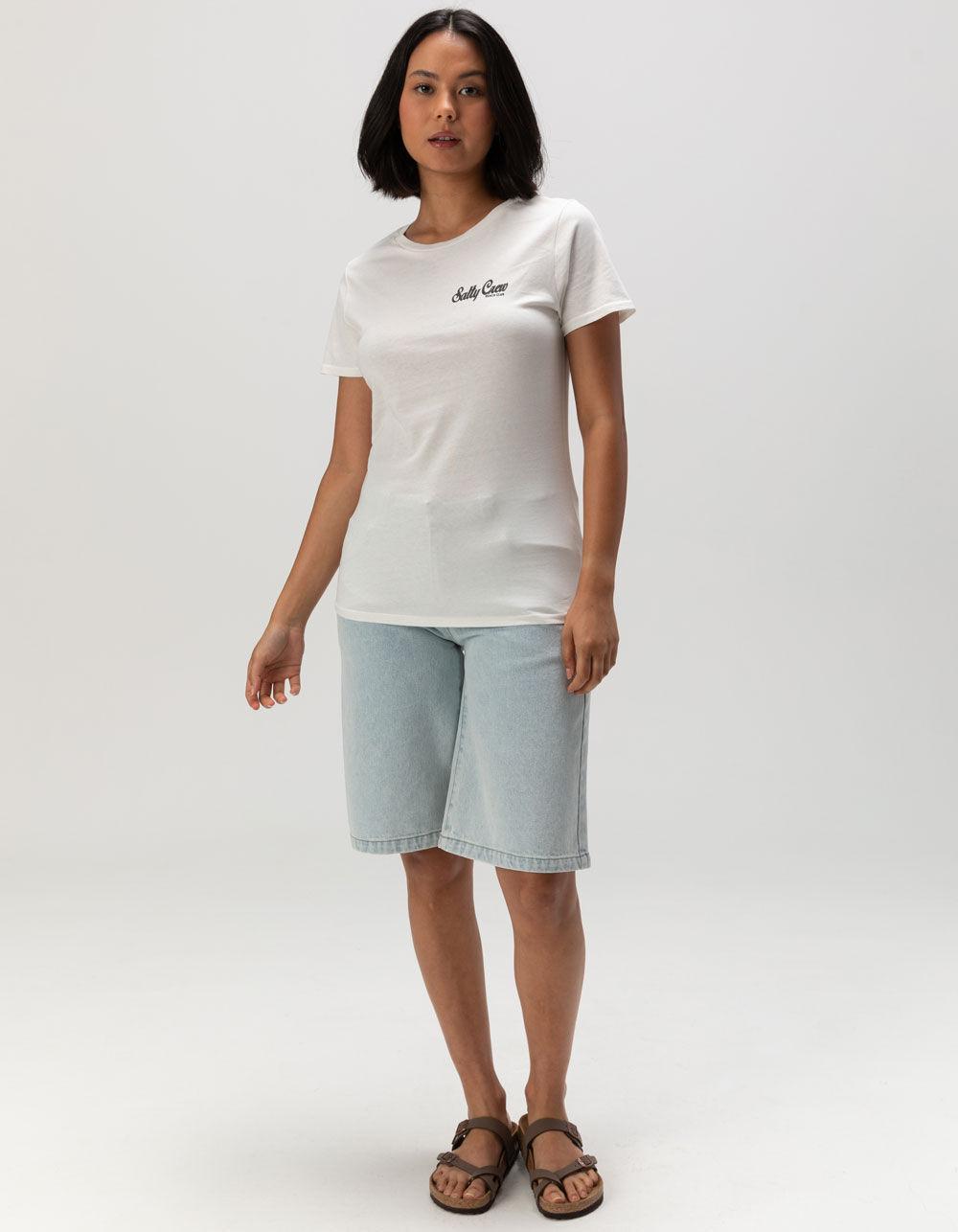 SALTY CREW Tropical Womens Boyfriend Tee - OFF WHITE Product Image