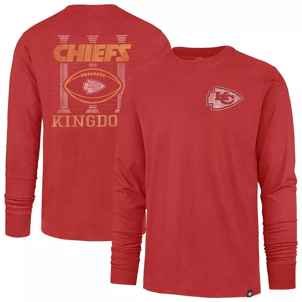 Men's '47 Red Kansas City Chiefs Regional Backer Franklin Long Sleeve T-Shirt, Size: Large Product Image