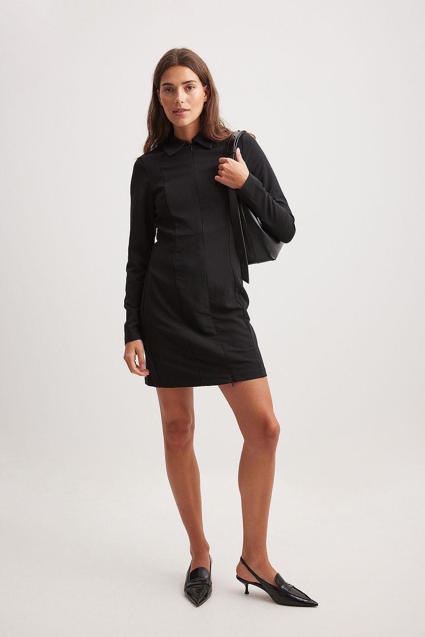 Zip Mini Dress Product Image