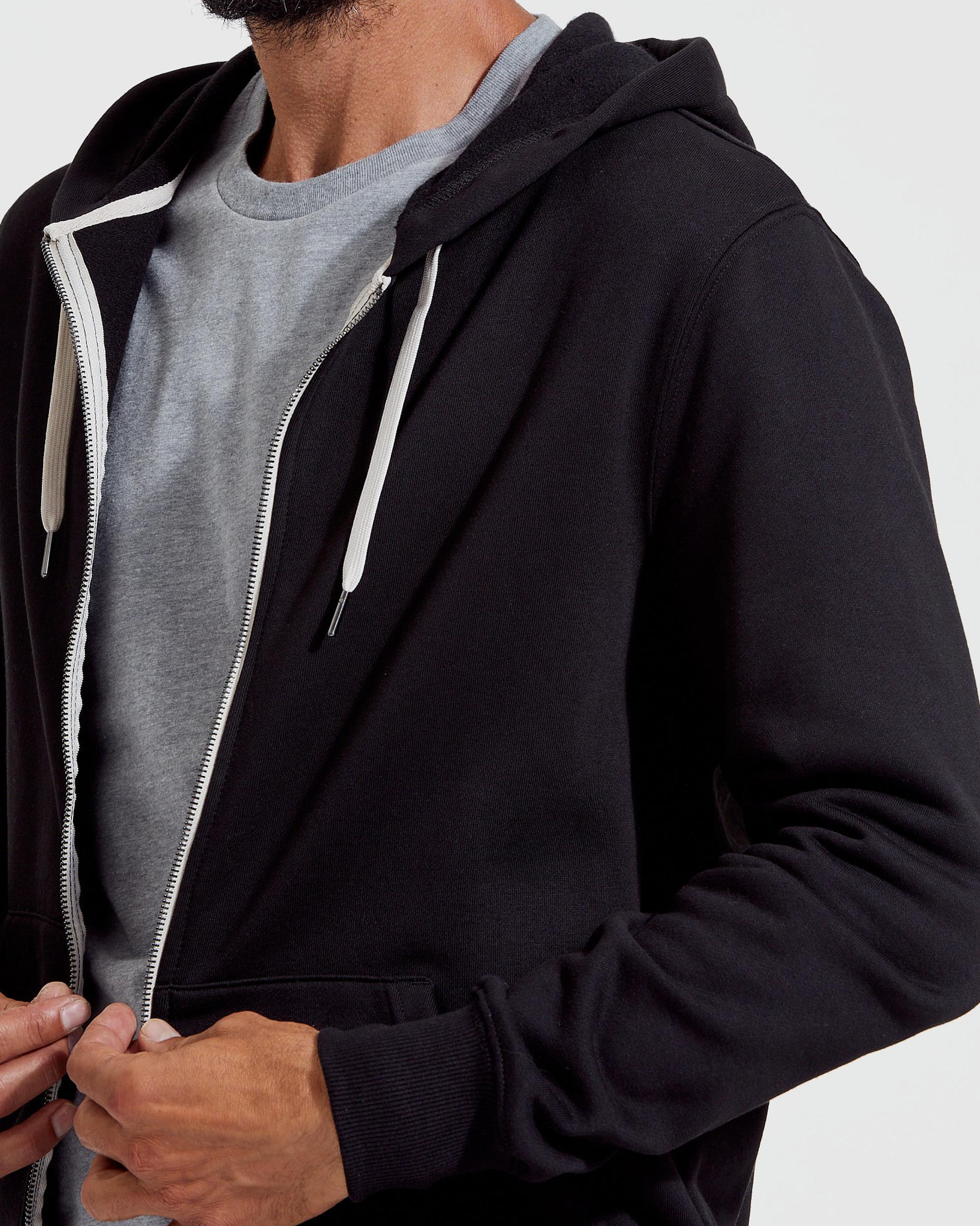 Black Fleece French Terry Zip Hoodie Product Image