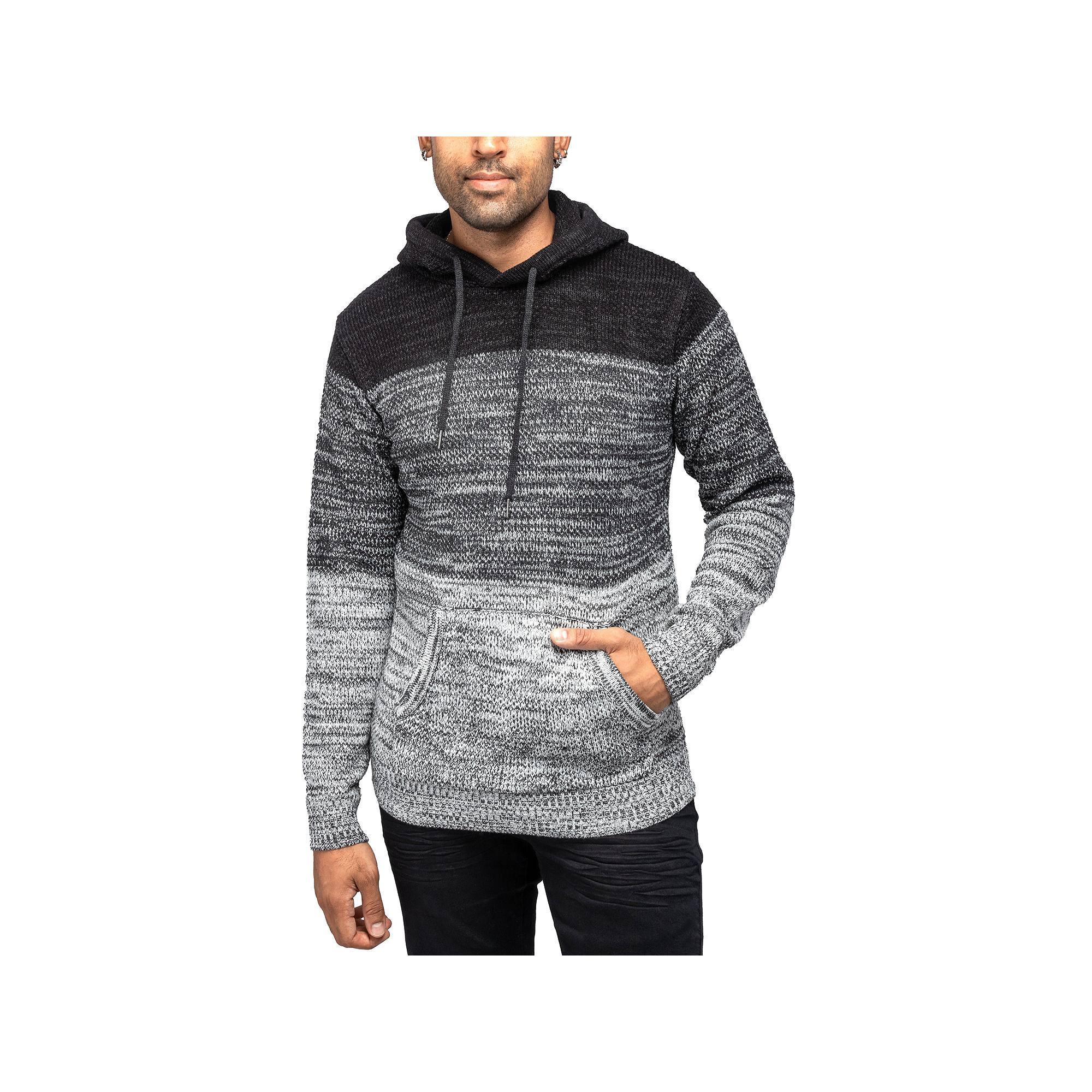 Men's Xray Regular-Fit Colorblock Pullover Hooded Sweater, Size: XXL, White Product Image
