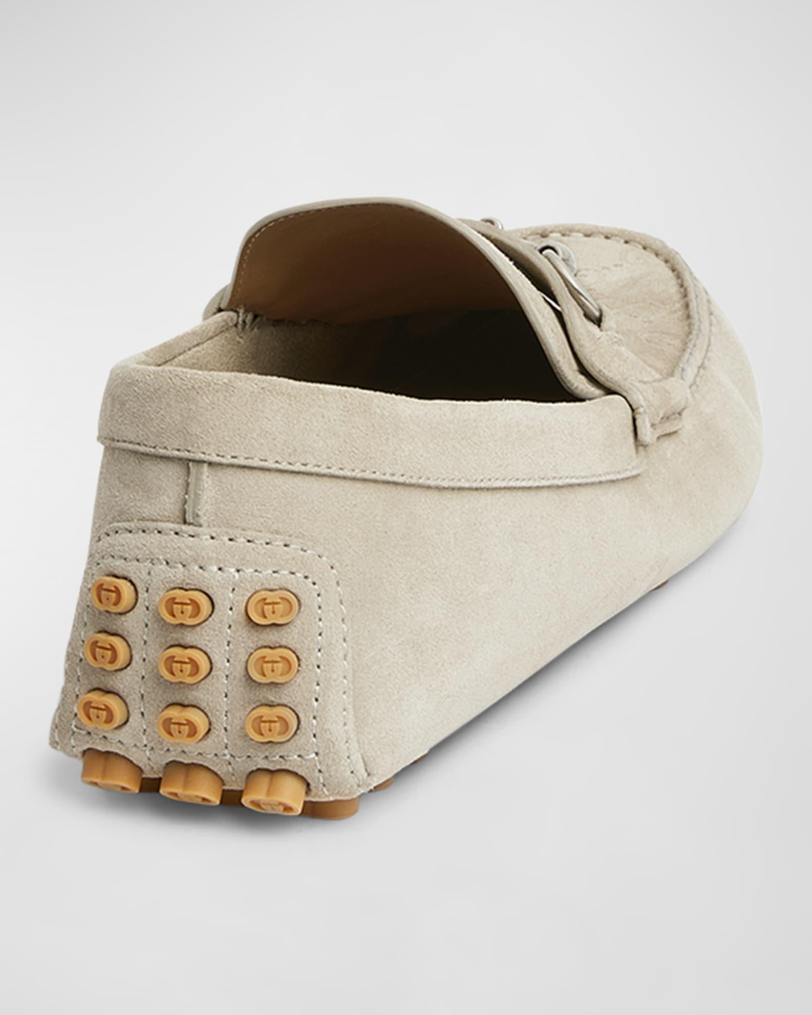 Men's Byorn Guccisima Suede Bit Loafers Product Image