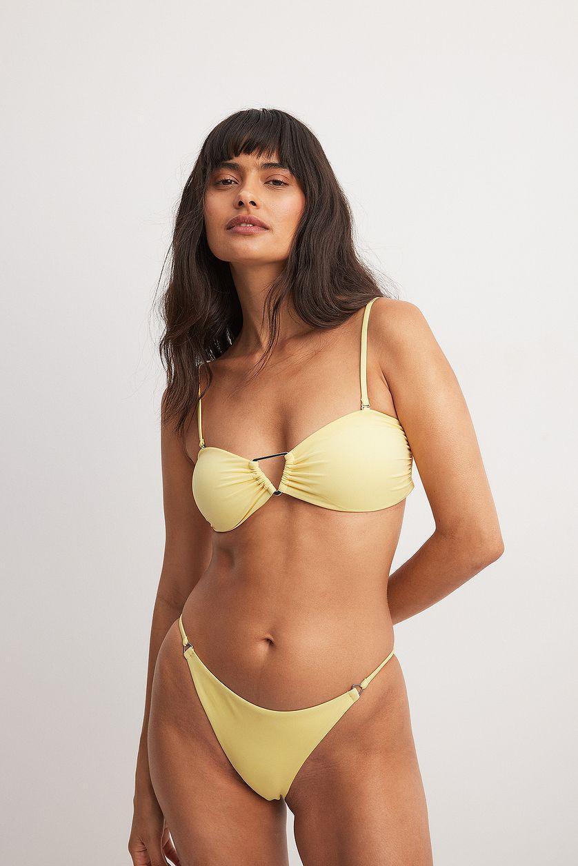 Triangle Detail Bandeau Bikini Top Product Image