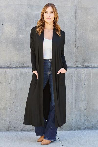 Basic Bae Full Size Open Front Long Sleeve Cover Up Product Image