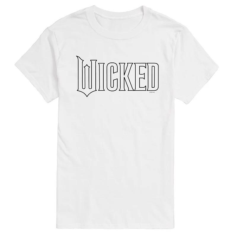 Men's Wicked Outline Logo Graphic Tee, Size: Medium, White Product Image