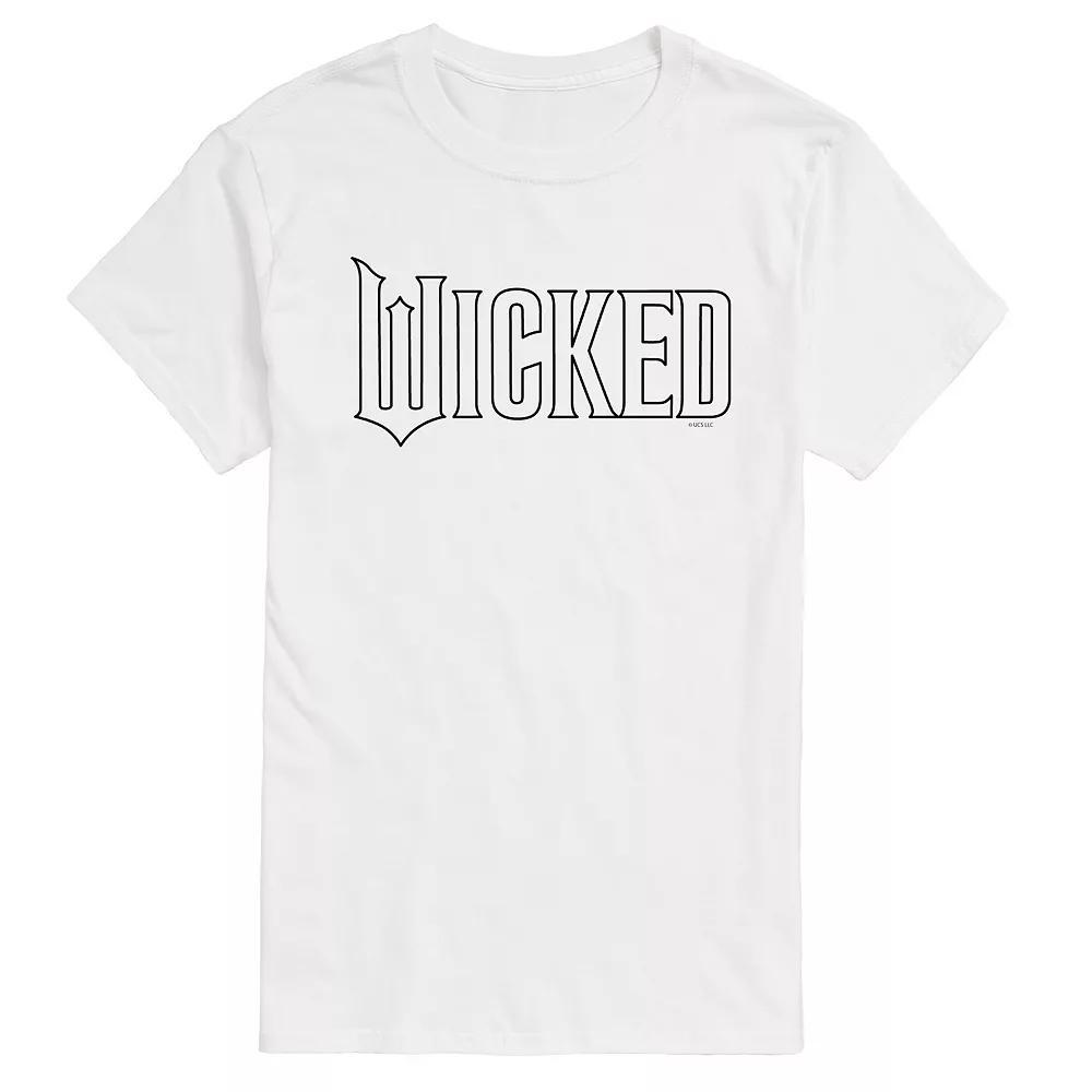 Men's Wicked Outline Logo Graphic Tee, Size: Medium, White Product Image