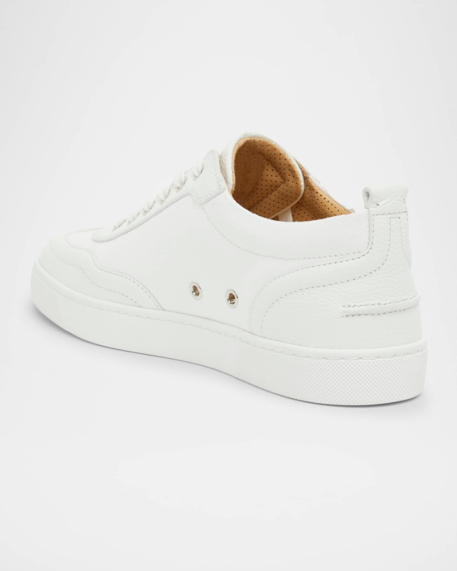Mens Retero Canvas and Leather Low-Top Sneakers Product Image