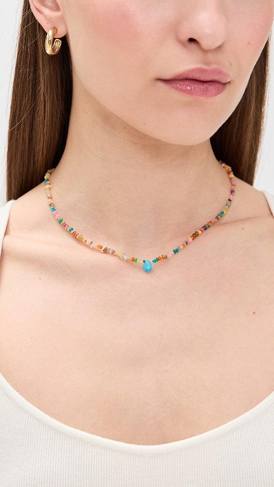 JIA JIA 14k Rainbow Pebble Turquoise Gem Necklace | Shopbop Product Image