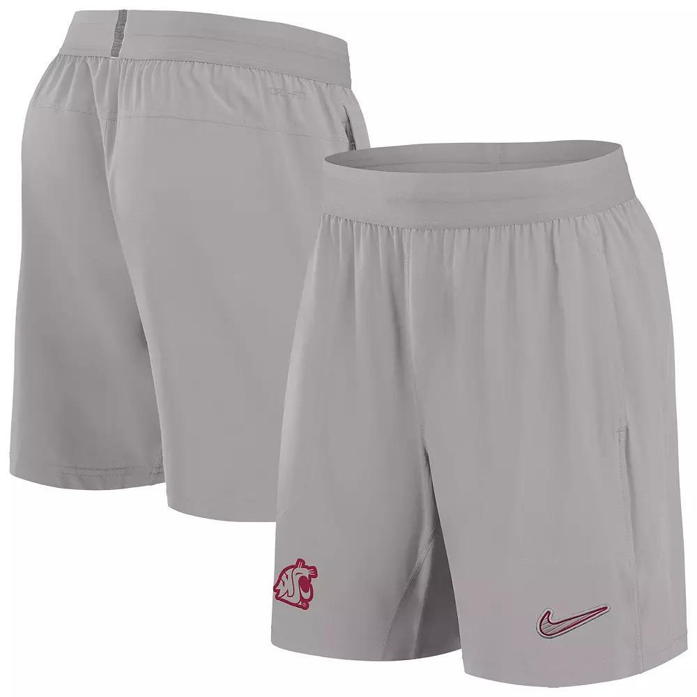 Men's Nike Gray Washington State Cougars 2024/25 Sideline Performance Woven Shorts, Size: Small, Wsc Grey Product Image