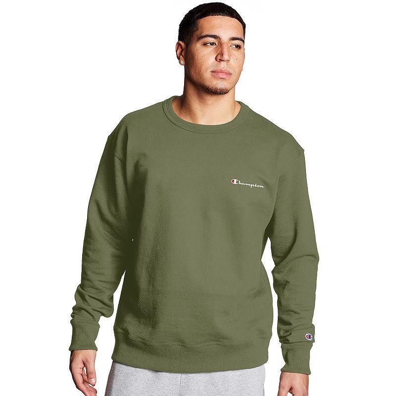 Champion Powerblend Graphic Small Logo Crew Sweatshirt Men's Clothing Product Image