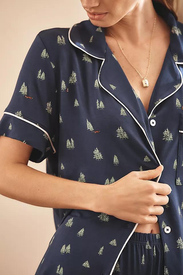 Eberjey Short-Sleeve Shorts Pajama Set Product Image