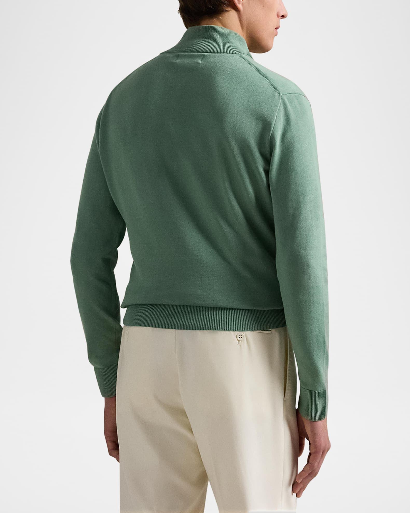 Men's Cotton Quarter-Zip Sweater Product Image