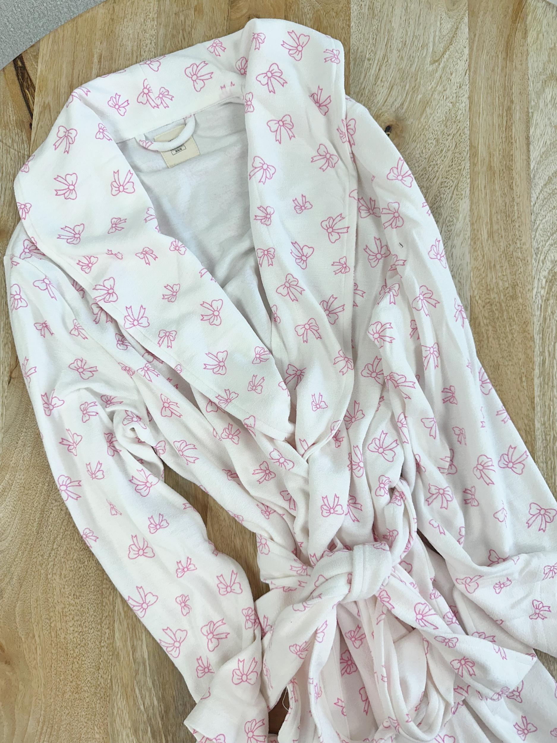 Pink Bows Hotel Robe Product Image
