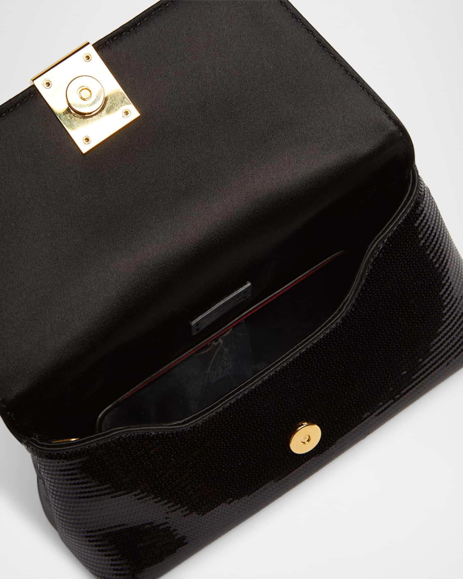 Nobile Mini Clutch Bag in Sequin-Embroidered Viscose Product Image