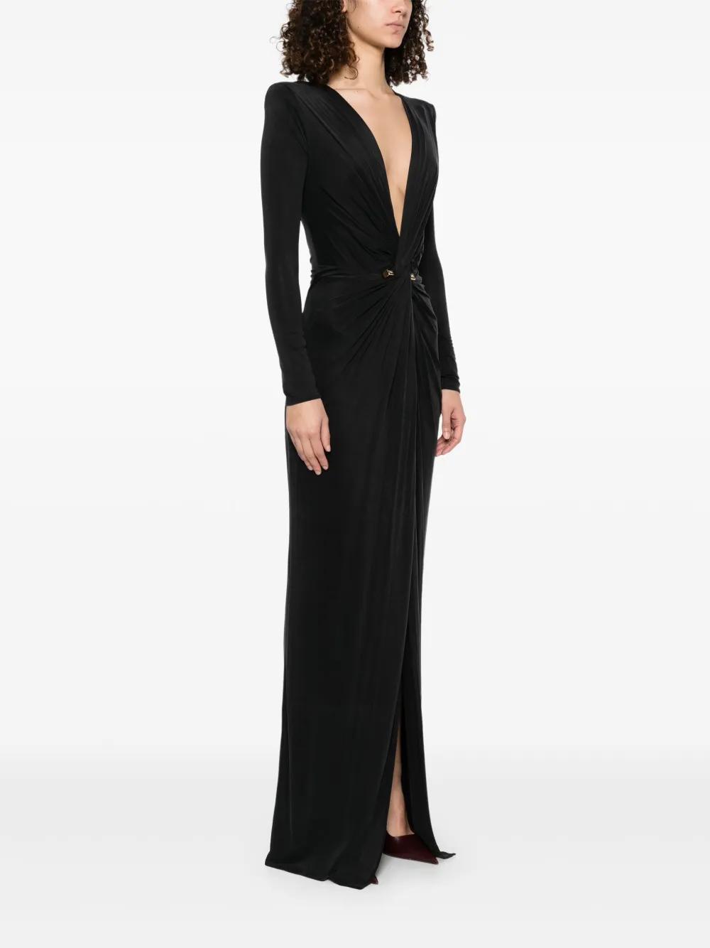 piercing-detail jersey gown Product Image