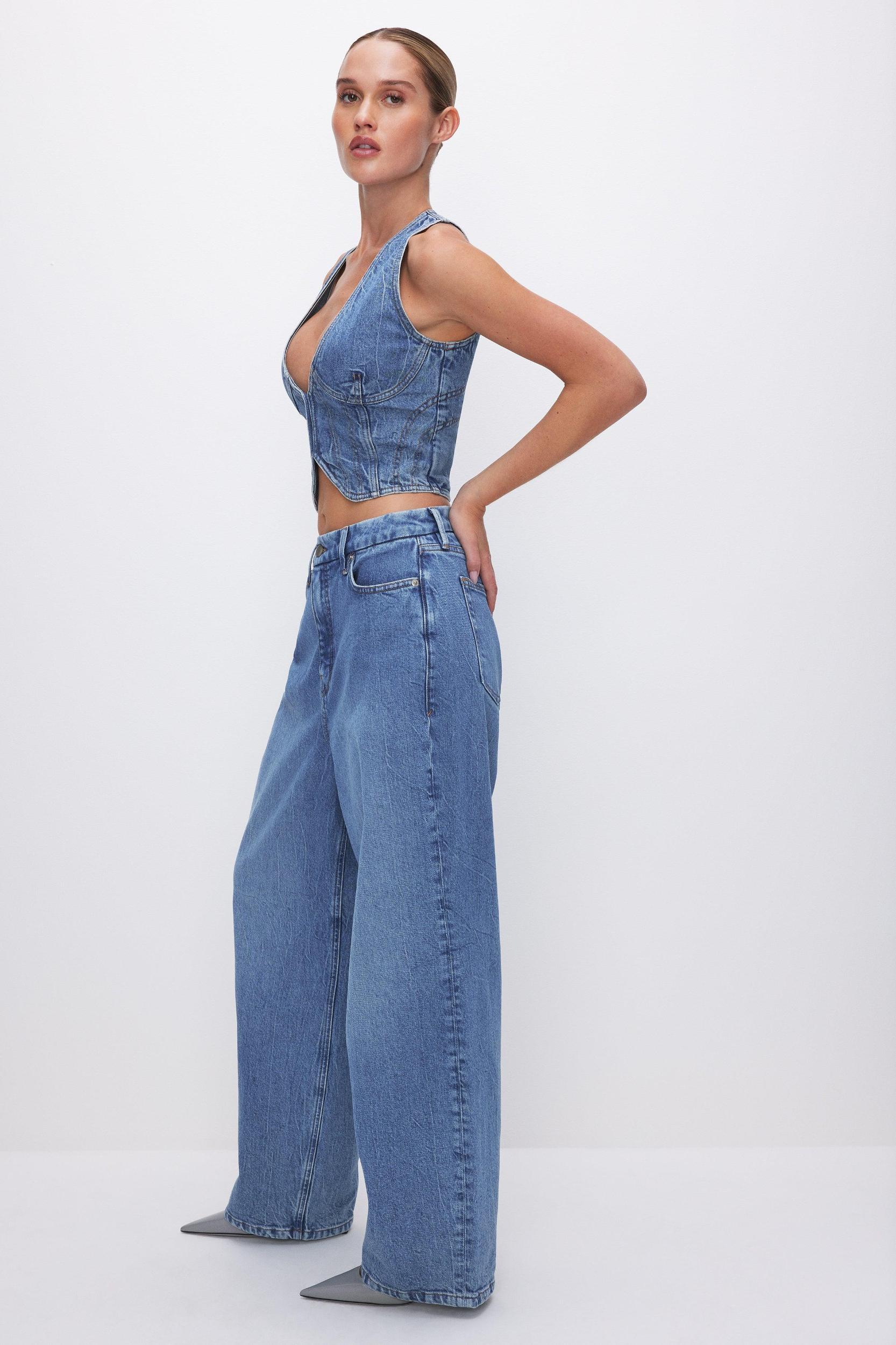 OVERSIZED STRAIGHT JEANS | INDIGO599 Product Image