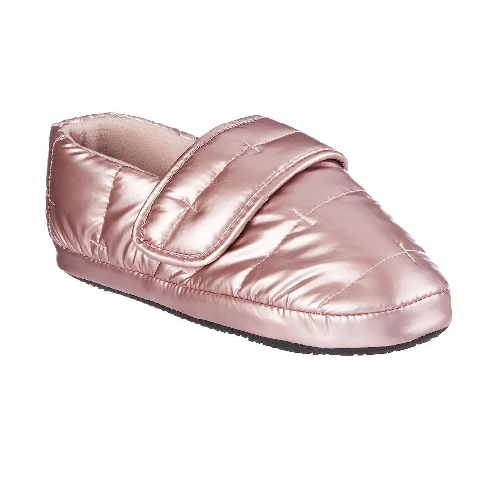 isotoner Mikaela Women's Memory Foam Puffer Slippers, Size: Medium, Pink Clay Product Image