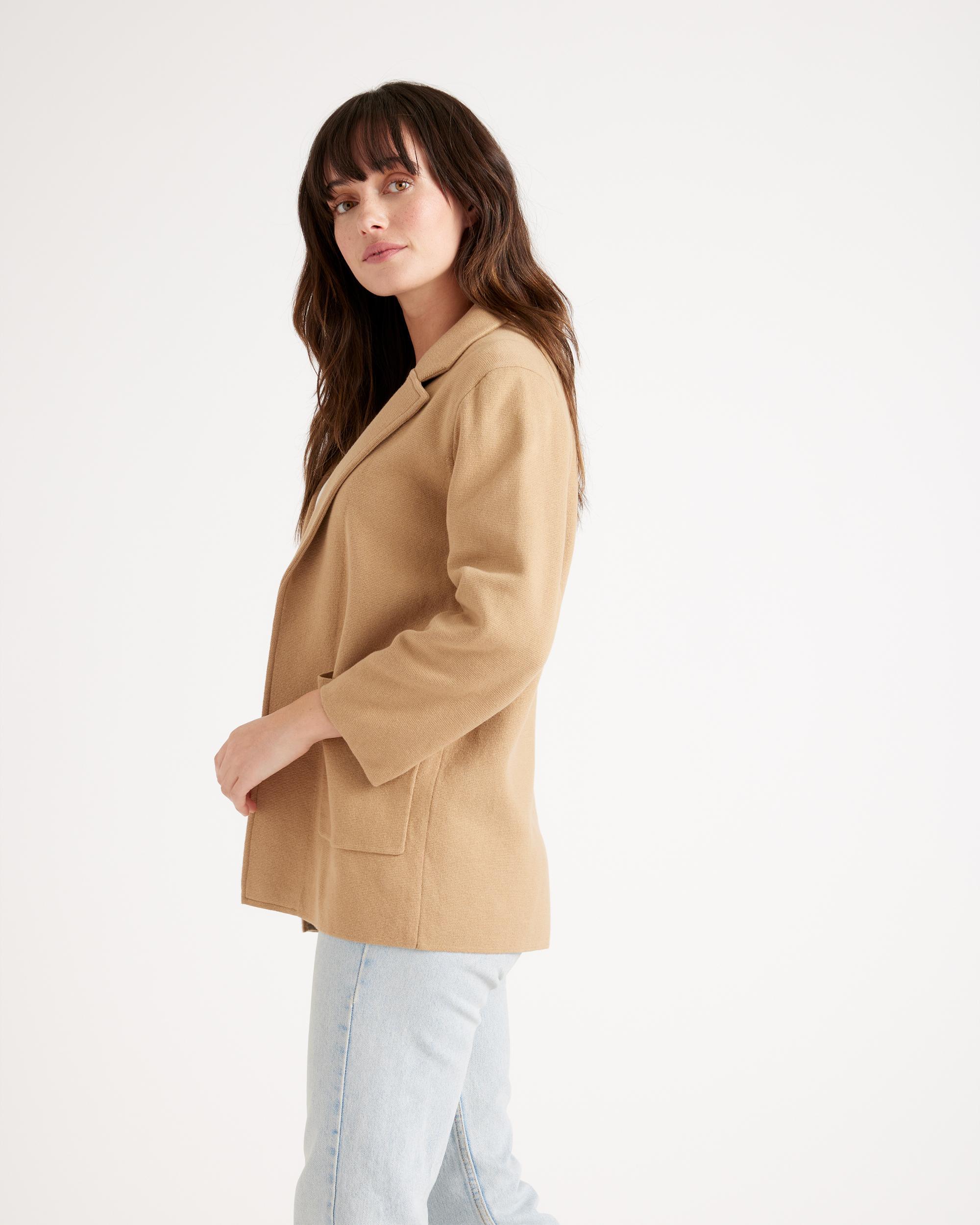 Quince | Women's Knit Blazer Size XL, Organic Cotton Product Image