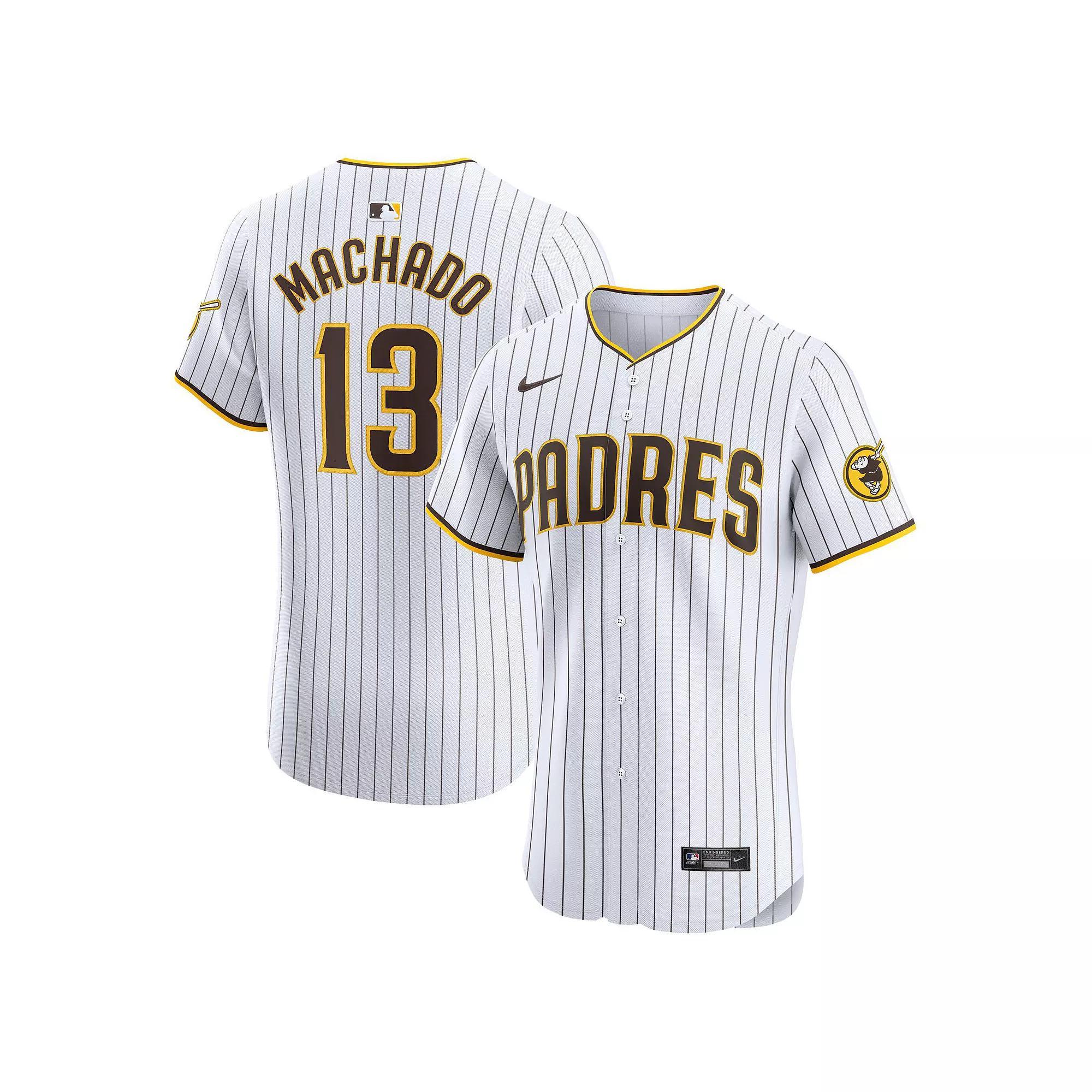 Men's Nike Manny Machado White San Diego Padres Home Elite Jersey, Size: 48 Product Image