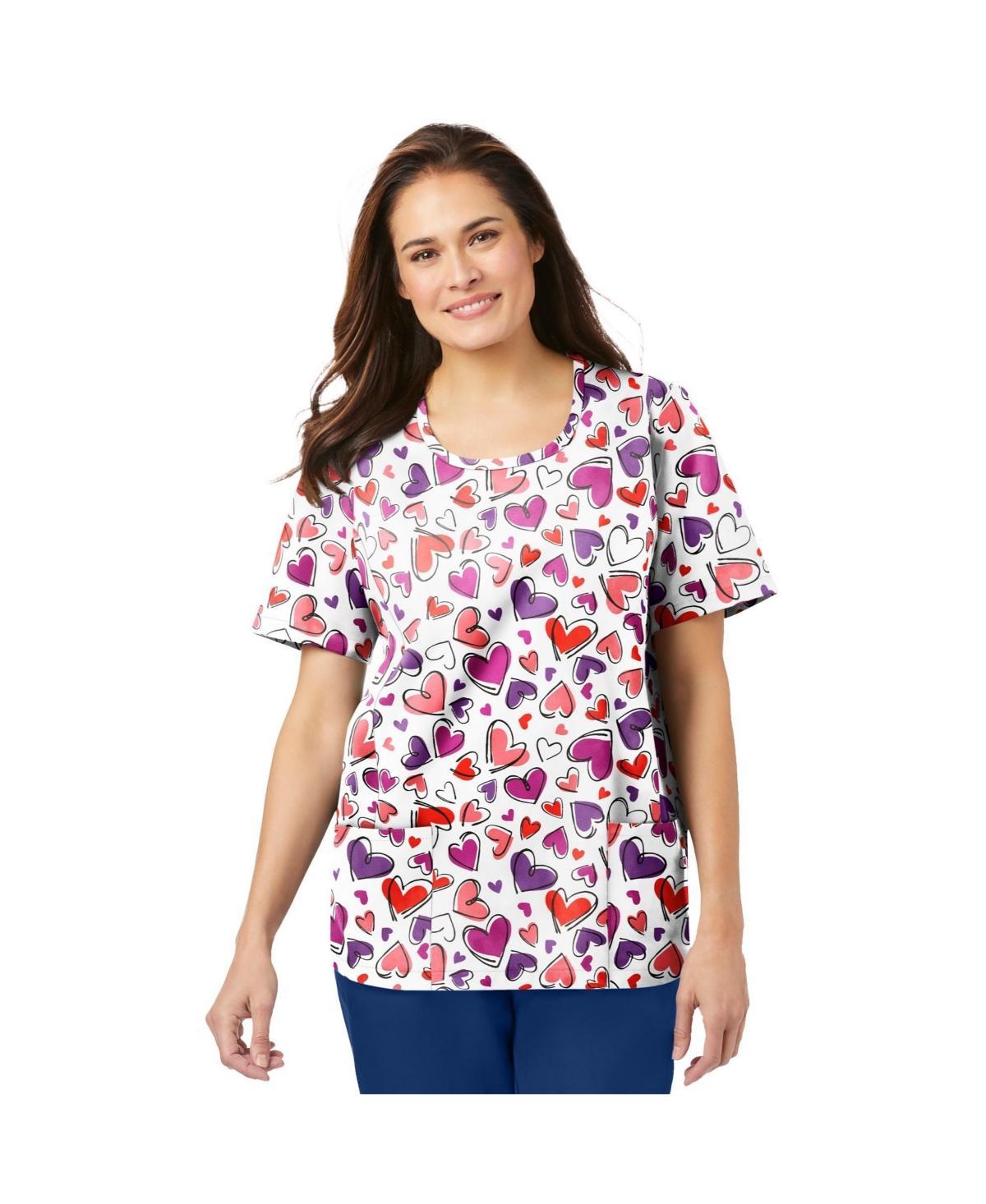 Comfort Choice Womens Scoopneck Scrub Top Product Image