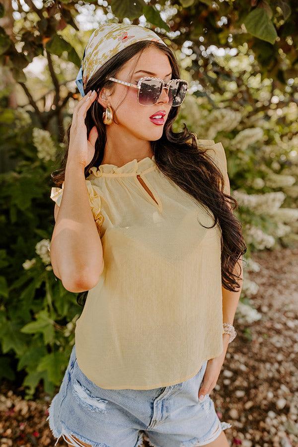 Prettiest Smile Shift Top In Yellow Product Image