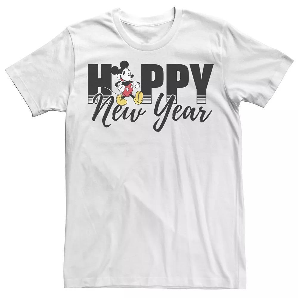 Disney's Mickey Mouse Men's Happy New Year Tee, Size: Large, White Product Image