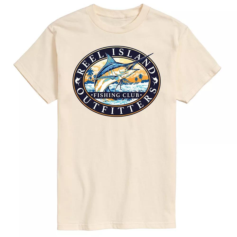 Men's Reel Island Outfitters Tee, Size: Medium, Beige Product Image