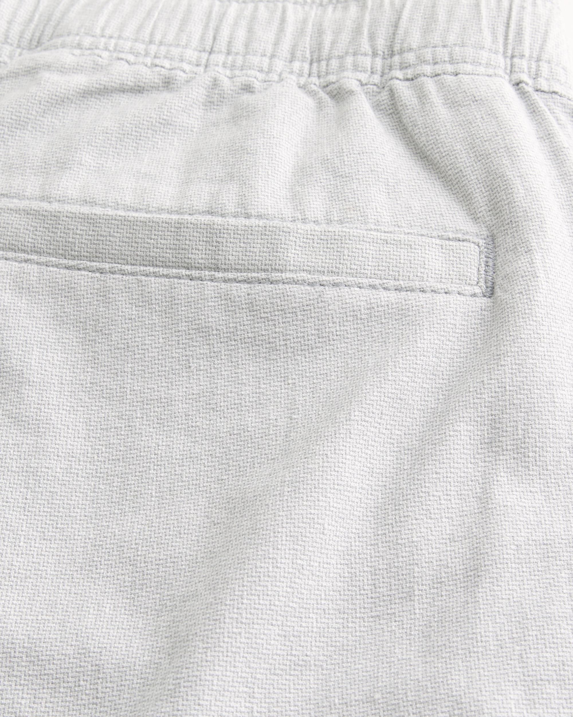 Loose Linen-Blend Pull-On Pants Product Image