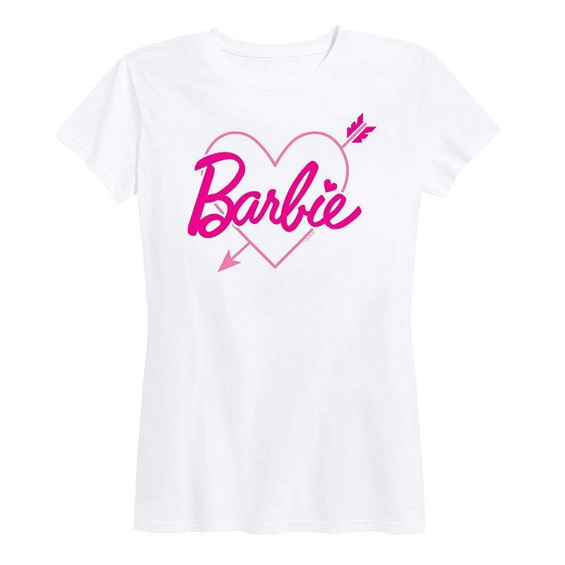 Womens Barbie Arrow Heart Logo Graphic Tee Product Image