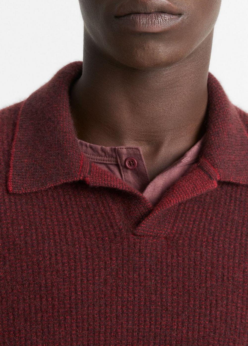 Mens Thermal Cashmere V-Neck Sweater Product Image