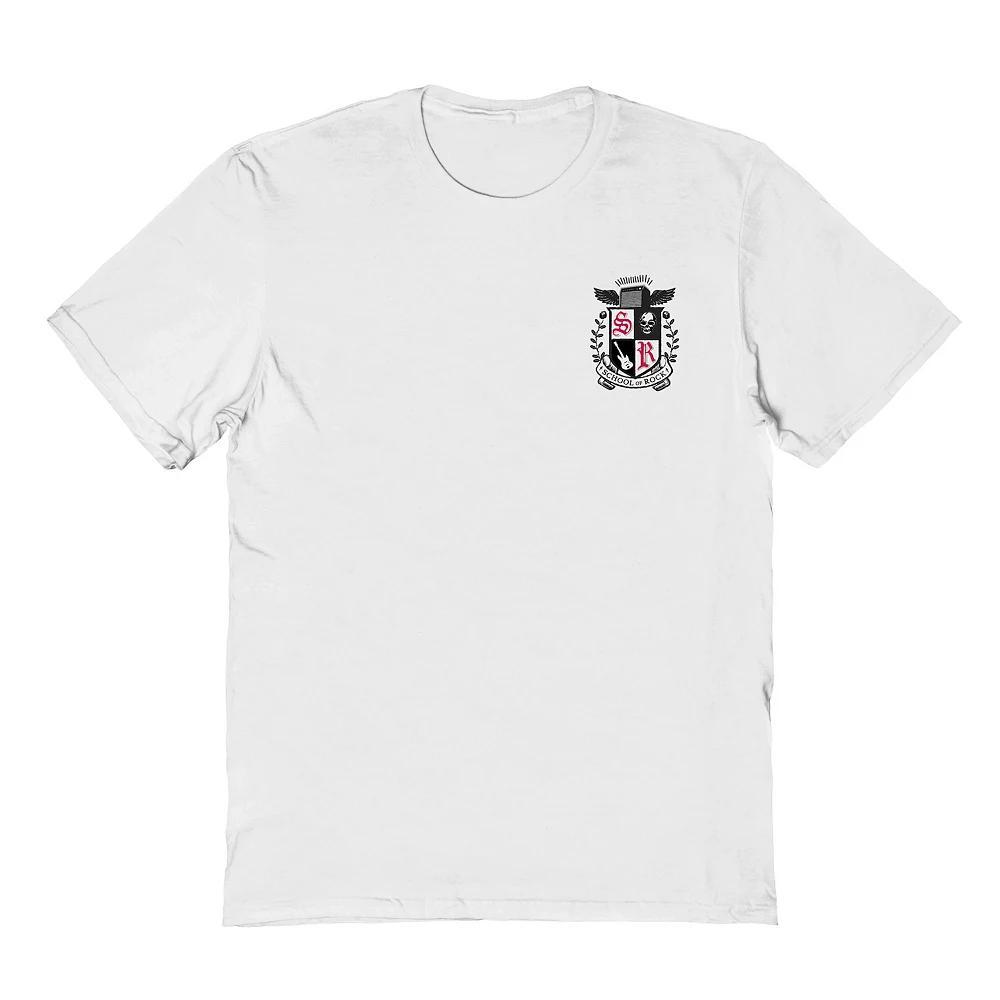 Men's School of Rock Logo Graphic Tee, Size: XL, White Product Image