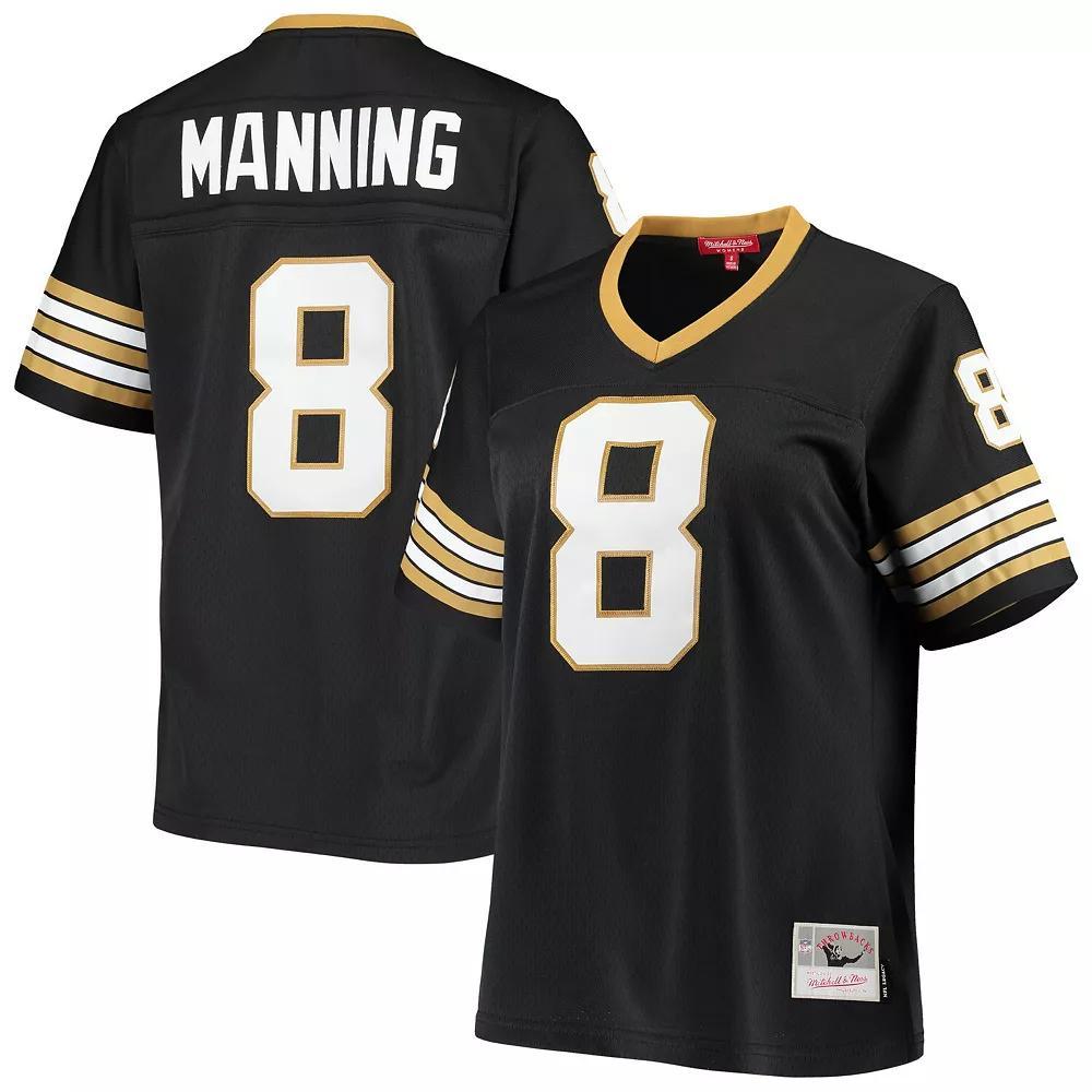 Women's Mitchell & Ness Archie Manning Black New Orleans Saints 1979 Legacy Replica Jersey, Size: Medium Product Image