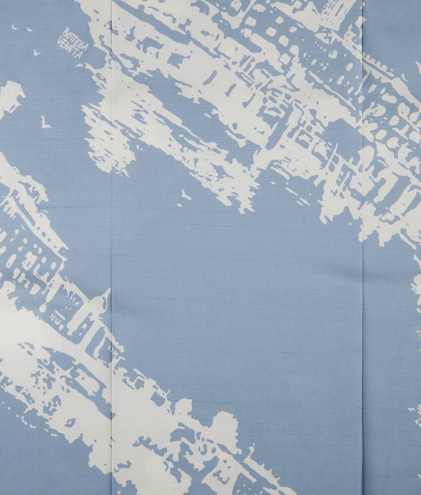 Women's Italian Postcard Dress in Blue/dove Product Image