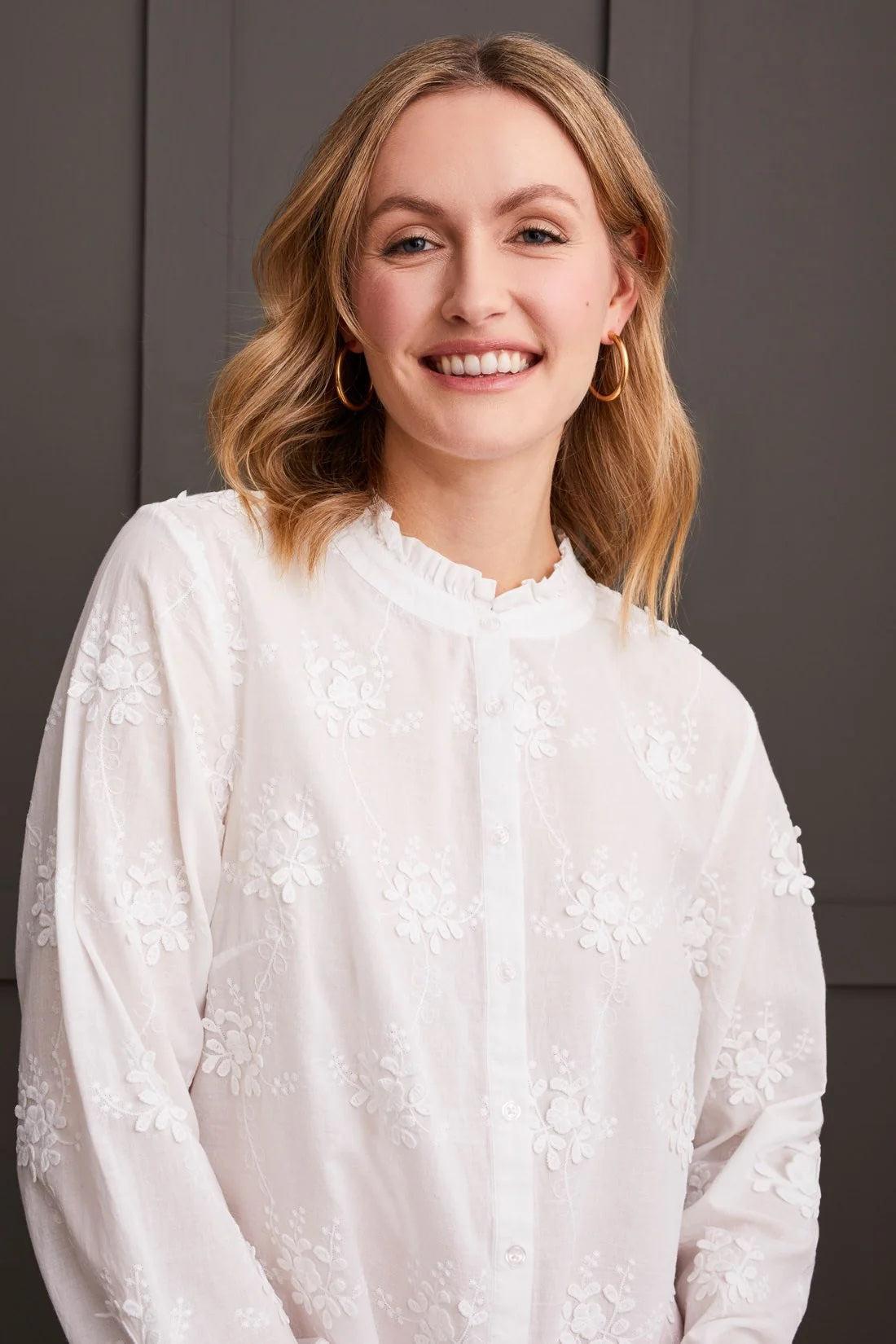 Floral Embroidered Blouse Product Image