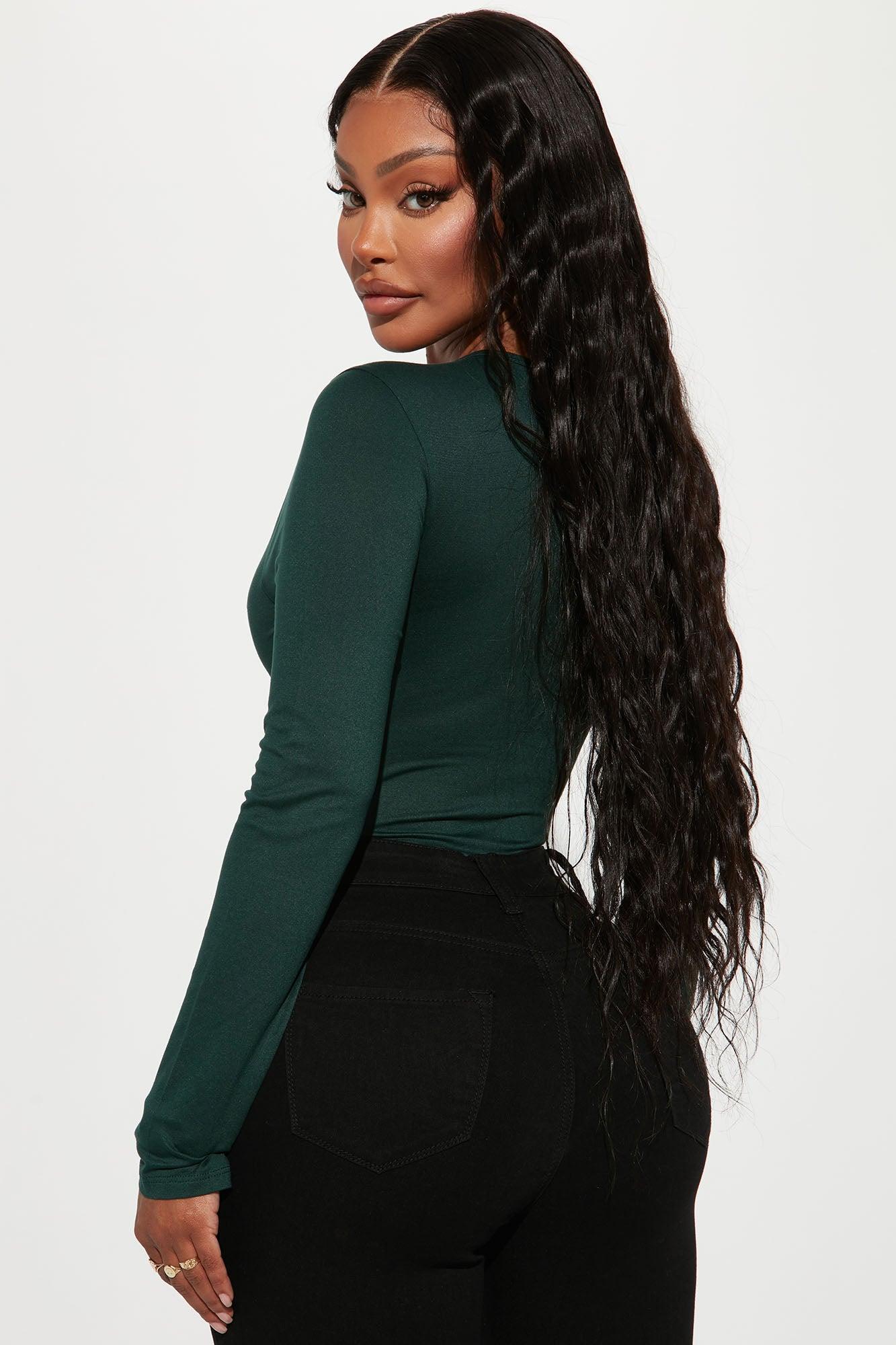 Don't Be Basic Bodysuit - Hunter Product Image